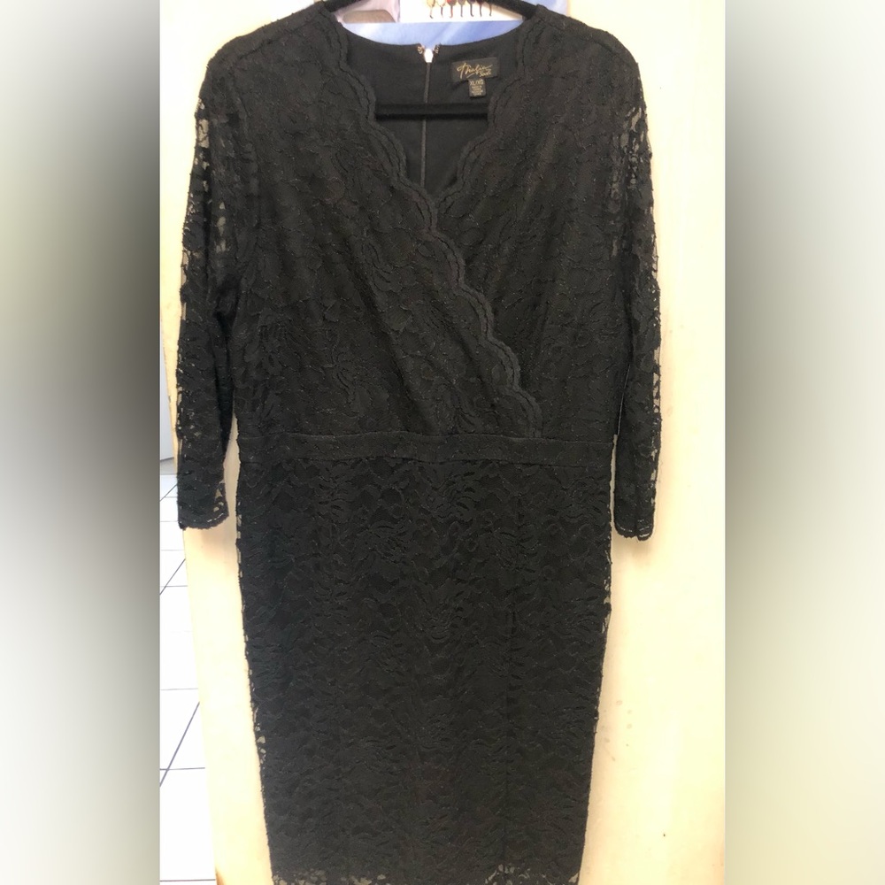 NWT Thalia Sodi Black Lace Dress Sz XL